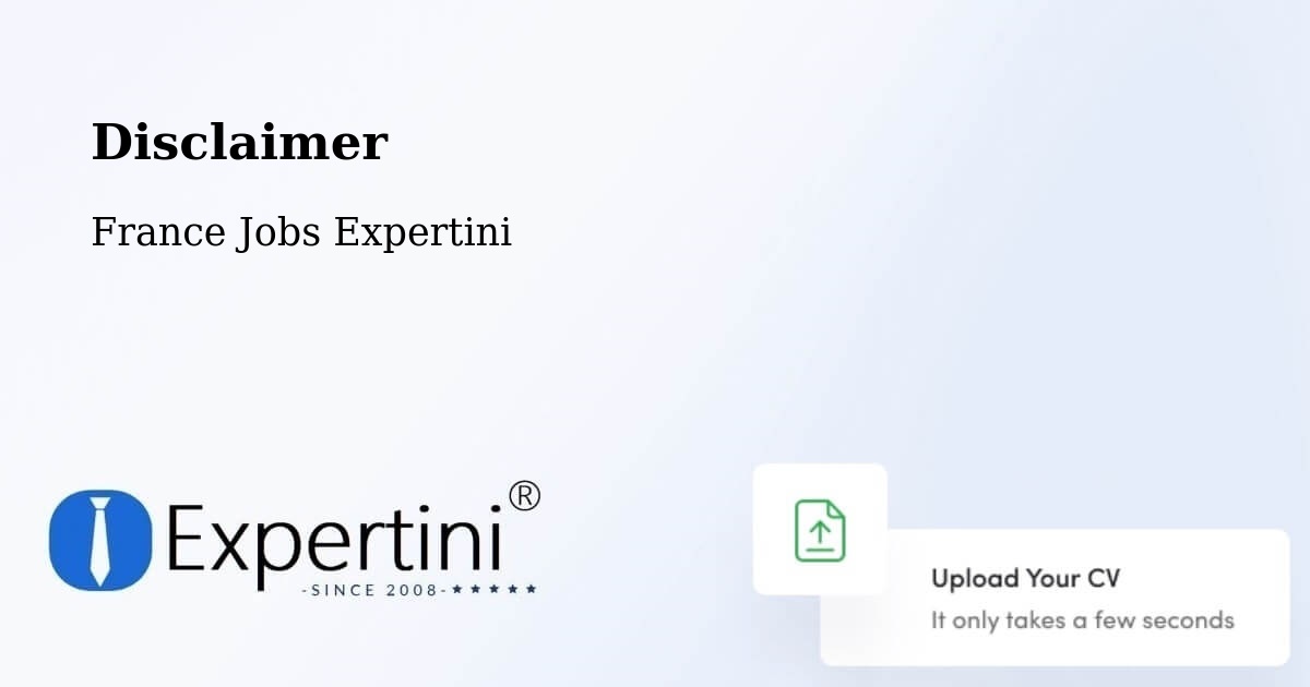 Disclaimer – Vendargues - France Jobs Expertini